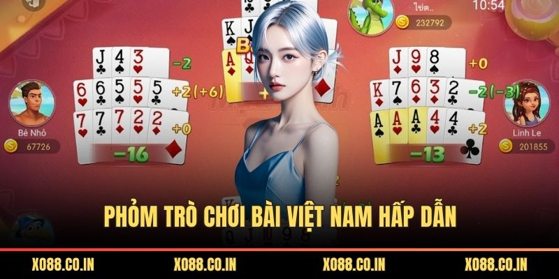Phỏm trò chơi bài Việt Nam hấp dẫn